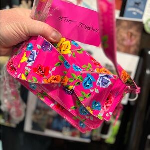 Betsey Johnson Floral Crossbody Bag